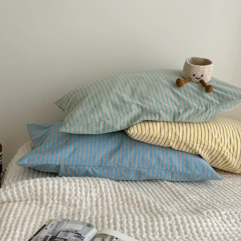 Modern Simple Striped Pillowcase | LoungeYard — product view 3
