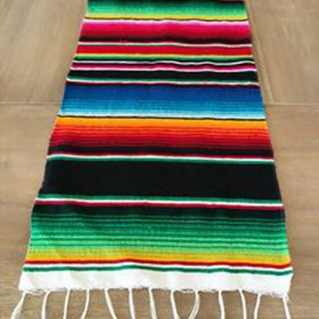 LoungeYard | Colorful Mexican Serape Blanket — product view 4