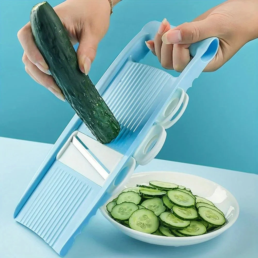 LoungeYard | Cutlino Multi-Slicer 5in1 | Manual & Versatile | Compact & Cordless | For Vegetables & Fruits — product view 2