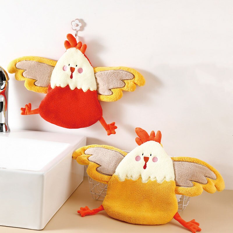 LoungeYard | Chicken Shaped Quick Drying Hand Towel — product view 2
