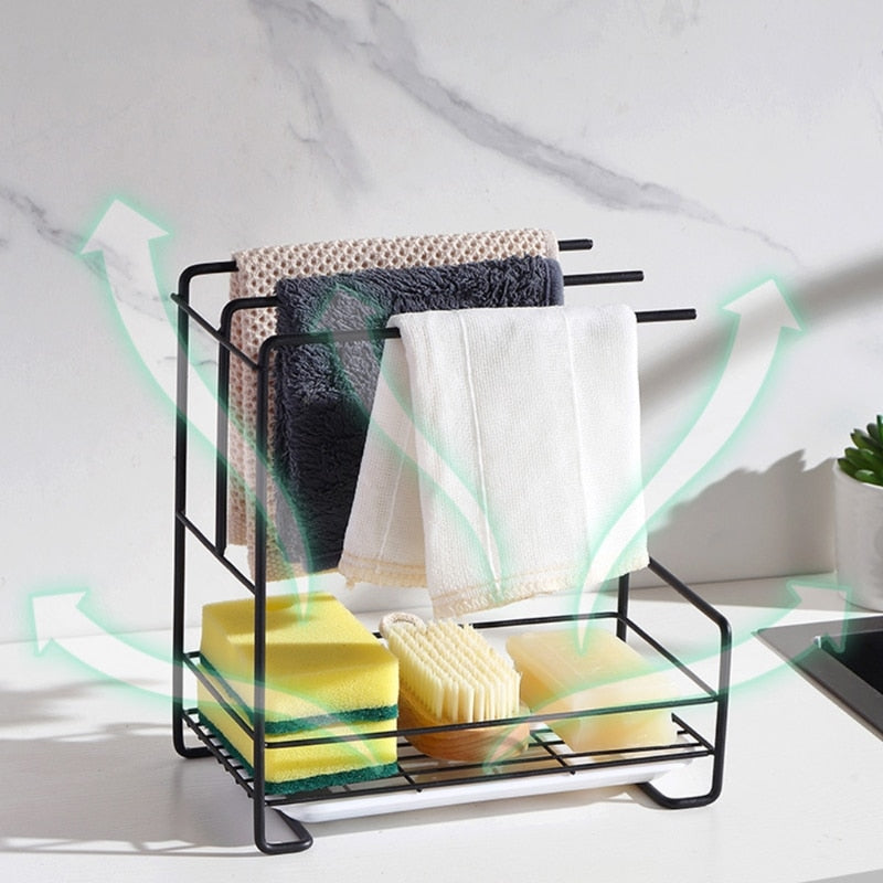 LoungeYard | Kitchen Sink Detachable Organizer Rack — product view 3