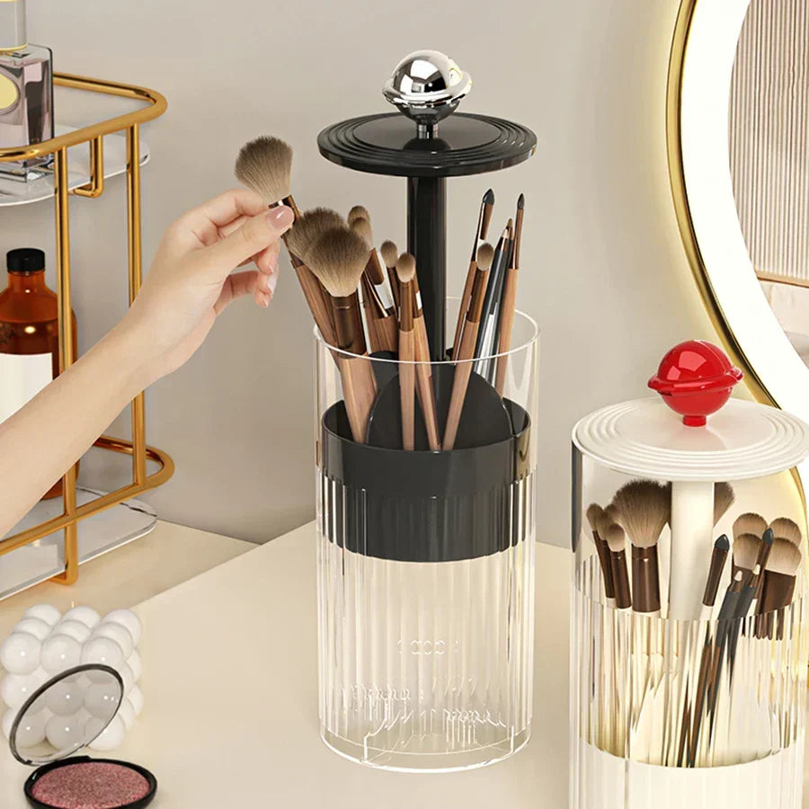 LoungeYard | Auto Lift & Luxe Makeup Brush Organizer — product view 3