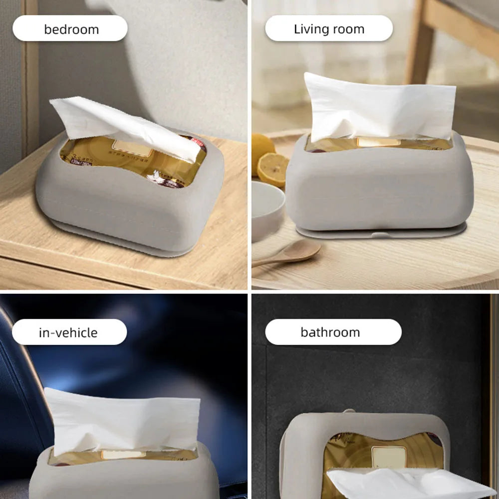 LoungeYard | Minimalist Design Suction Wall-Mounted Tissue Dispenser — product view 4