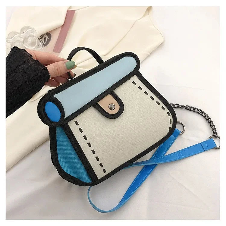 LoungeYard | 2D Canvas Texture Crossbody Bag — product view 1