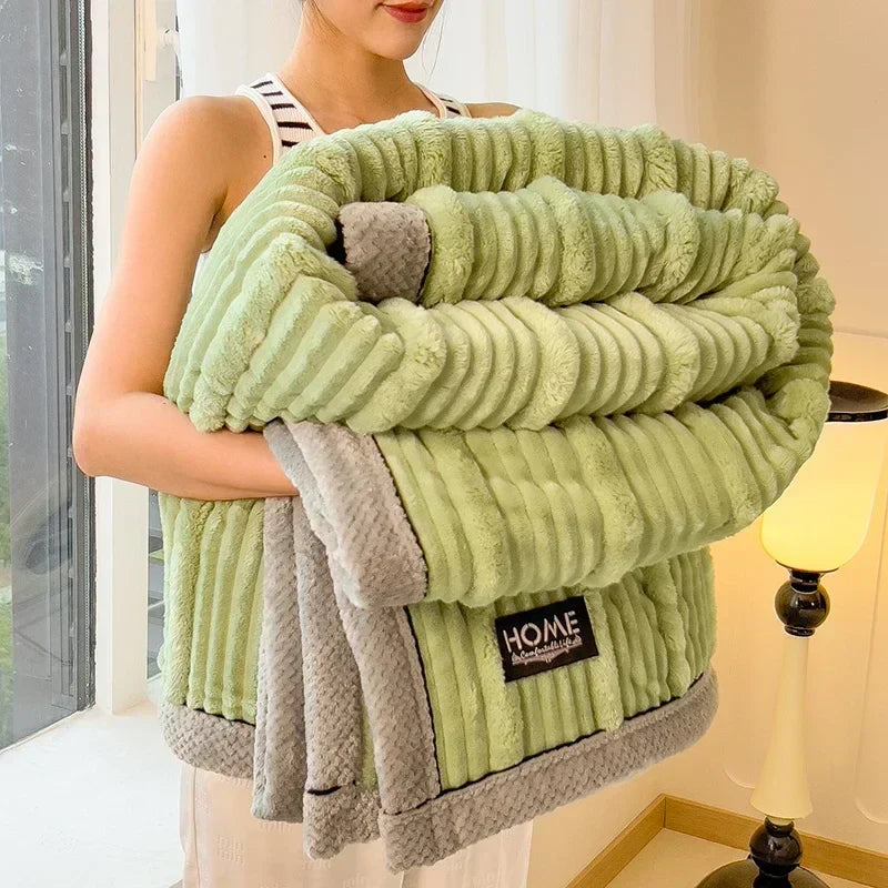LoungeYard | Cuddly Blanket BunnySoft | Extra Thick & Warm | Coral Fleece | Double-Sided Soft — product view 3