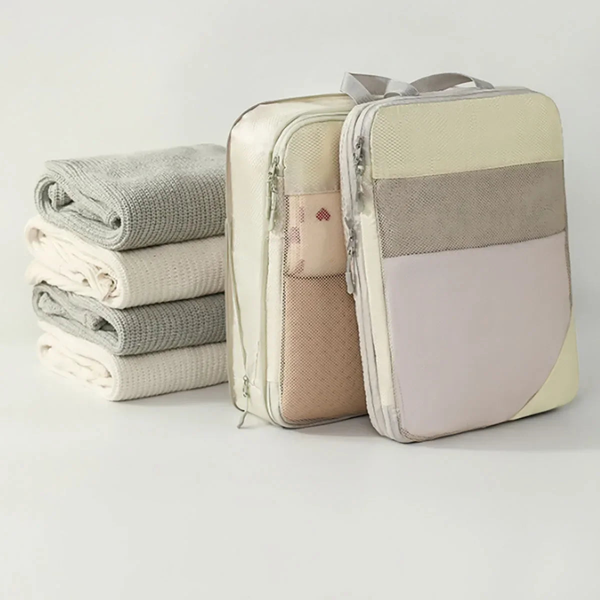 LoungeYard | PackNest Compression Organizer Set | 5-piece | Space-saving & Water-repellent | Ideal for travel & everyday use — product view 4