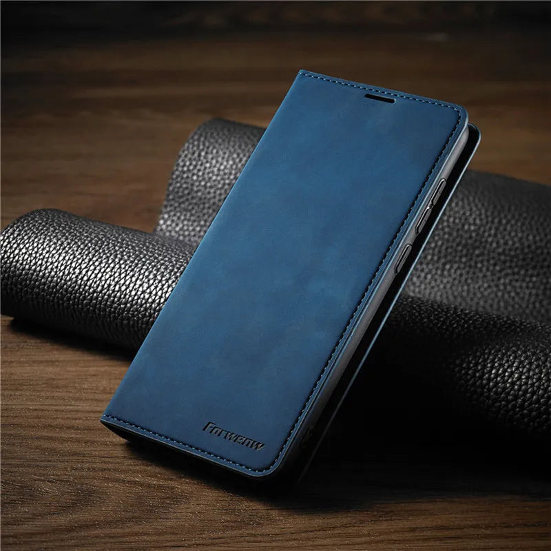 iPhone Leather Wallet Case | Magnetic Card Holder Function | Multiple Colors — product view 4
