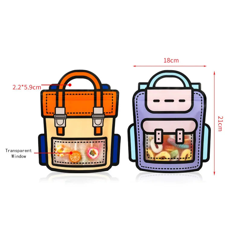 LoungeYard | 50pcs Creative 2D Cartoon Schoolbag — product view 6