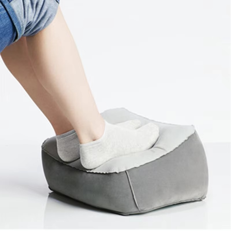 LoungeYard | Inflatable Footrest Pillow - Leg Support Cushion for Travel, Office & Home — product view 3