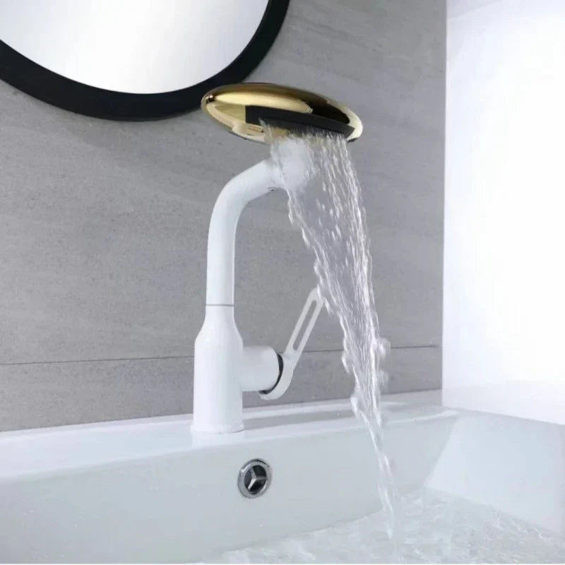 LoungeYard | Multifunctional Waterfall Rotating Nordic Basin Faucet — product view 2