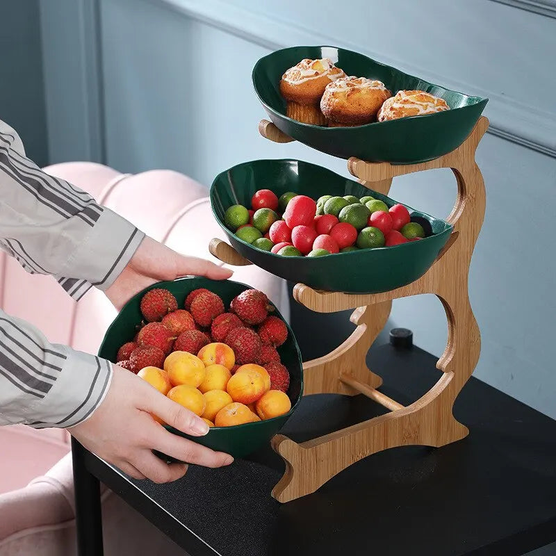 LoungeYard | Stylish Metal Fruit Stand with 2 or 3 Layers - StackFruit — product view 3