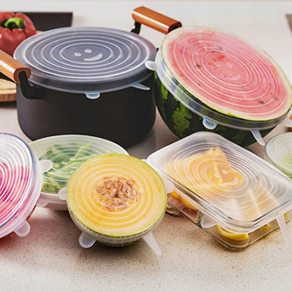 LoungeYard | Elastic Silicone Lid Covers 6PCS — product view 6