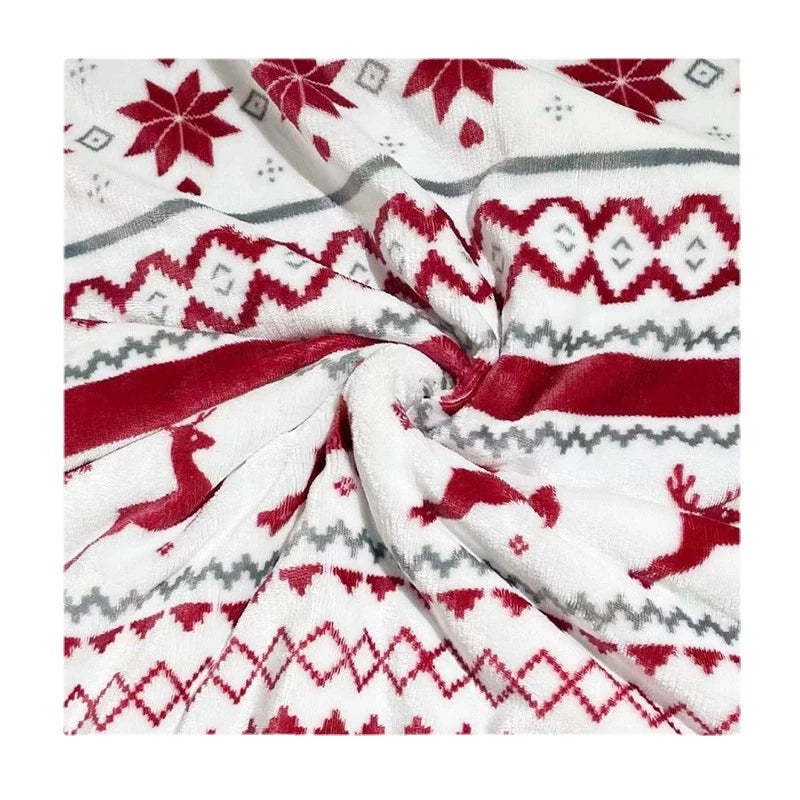 Christmas Double Layer Sherpa Flannel Blanket — product view 4