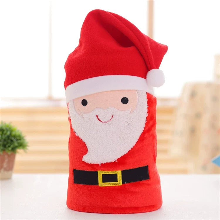 Cartoon Double Sided Flannel Christmas Blanket — product view 1
