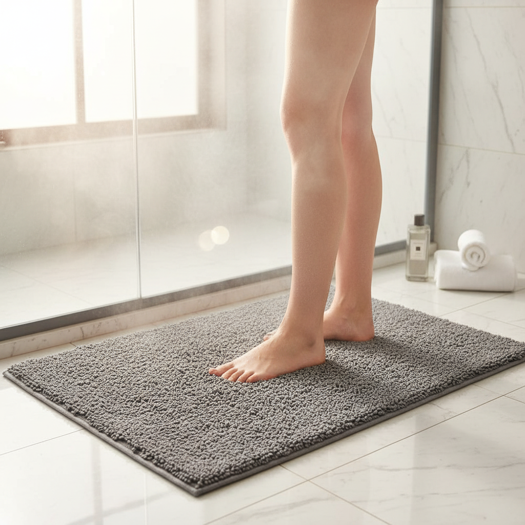 LoungeYard | Non-Slip Shower Mat Quick-Drying Hygienic Bath Mat — product view 3