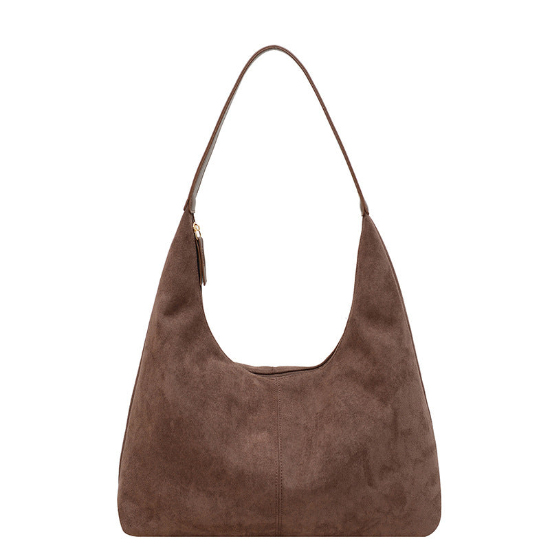 LoungeYard | Suede messenger bag with large capacity — product view 1