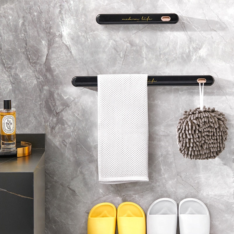 LoungeYard | Towel Bar Space Saving Bathroom Holder — product view 2