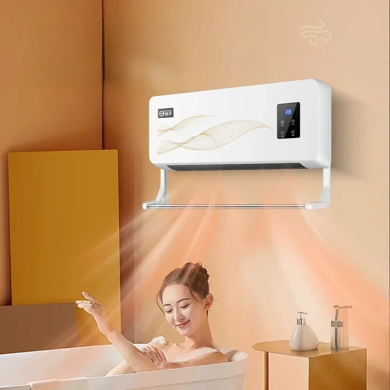 Electric Space Heater, Remote Control, PTC Ceramic Heating, Overheat Protection for Indoor Rooms and Covered Patios — product view 1