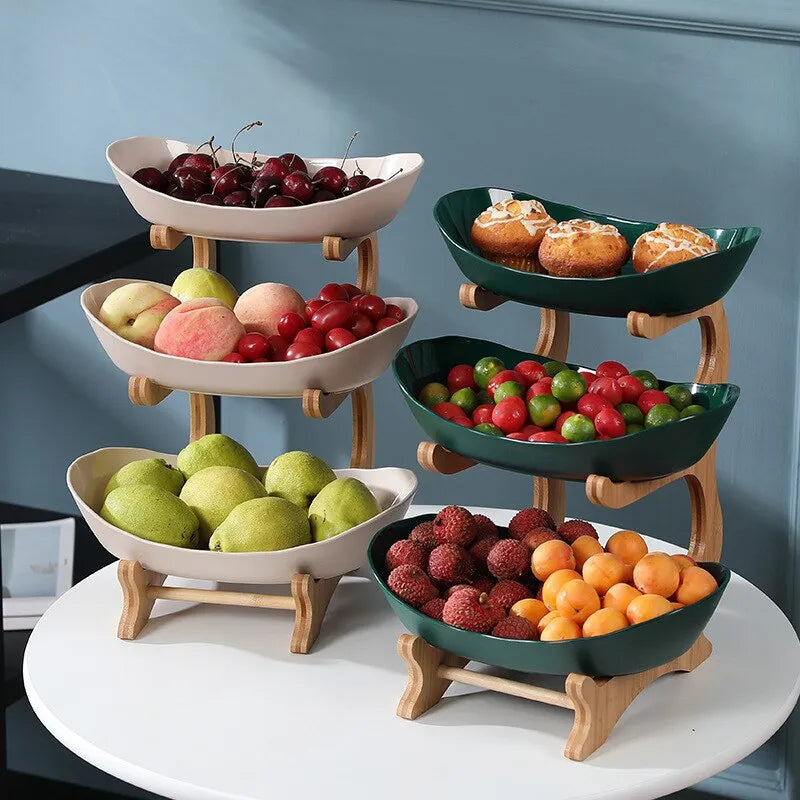 LoungeYard | Stylish Metal Fruit Stand with 2 or 3 Layers - StackFruit — product view 2
