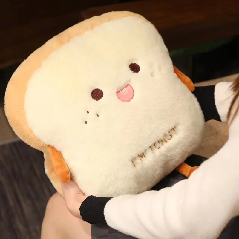 LoungeYard | Plush Toast Bread Ultra Soft Hand Warmer Pillow — product view 4