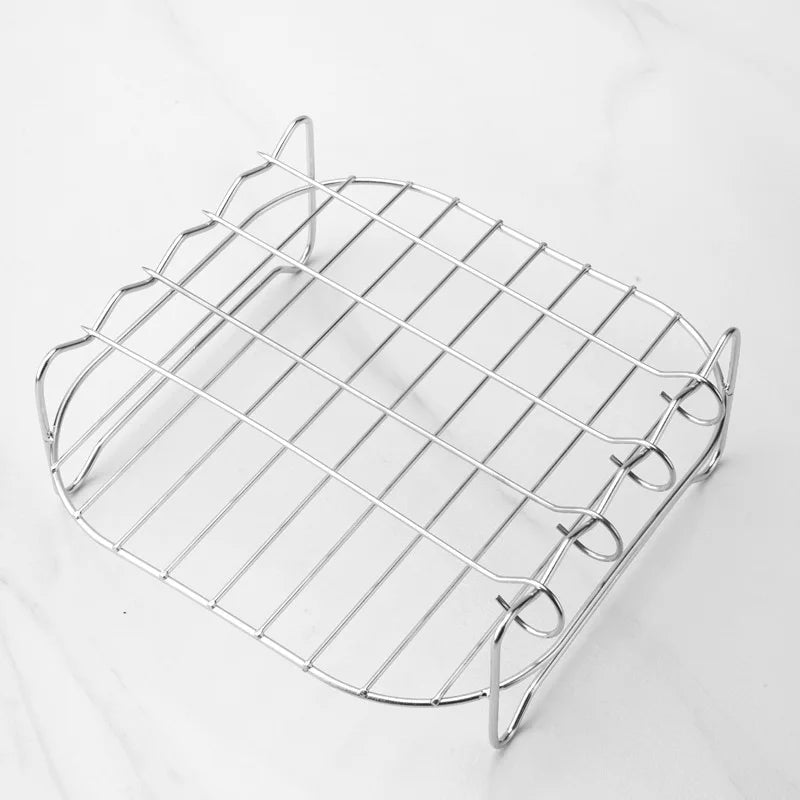 LoungeYard | Grillessa BBQ Set | Stainless Steel Skewers & Rack | For Grill, Air Fryer & Oven — product view 5