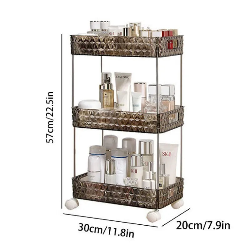 LoungeYard | Home Bathroom Storage Organizer Rolling Rack — product view 5