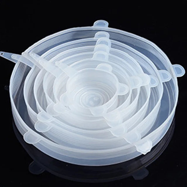 LoungeYard | Elastic Silicone Lid Covers 6PCS — product view 1