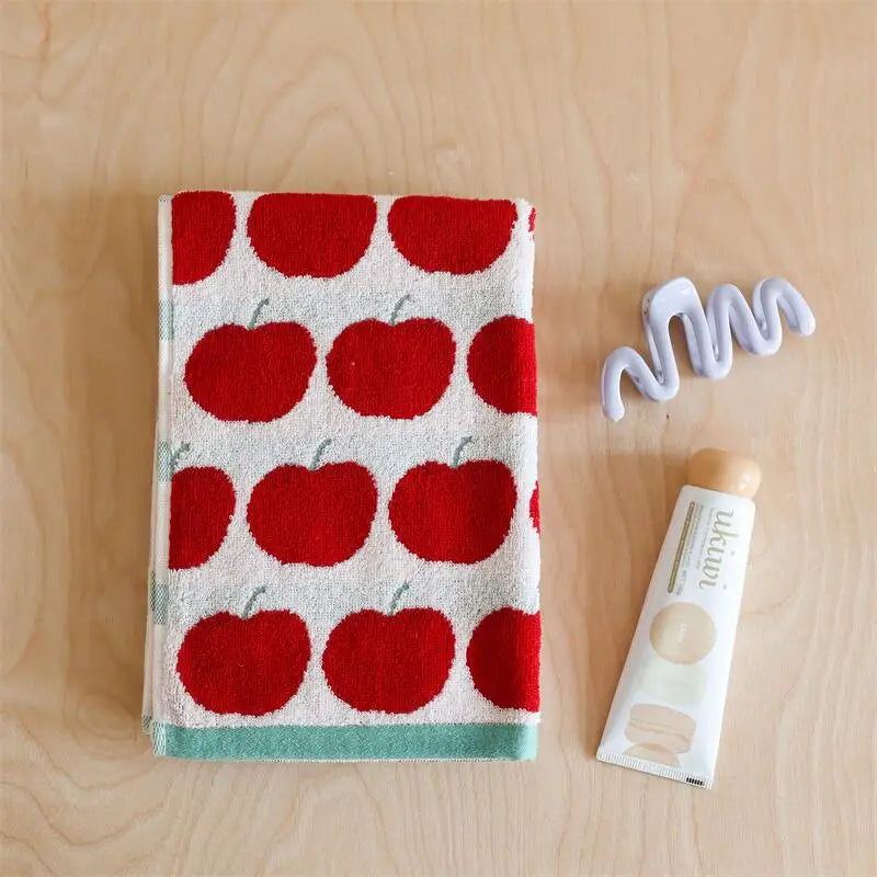 Apples Pattern Cotton Towel | LoungeYard — product view 3