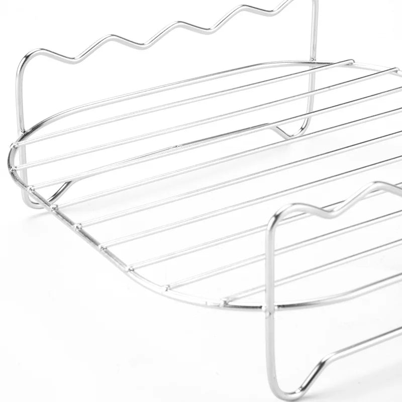 LoungeYard | Grillessa BBQ Set | Stainless Steel Skewers & Rack | For Grill, Air Fryer & Oven — product view 3