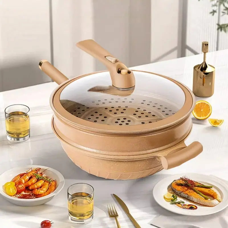 LoungeYard | Non-Stick Micro Pressure Ultimate Frying Pan — product view 2