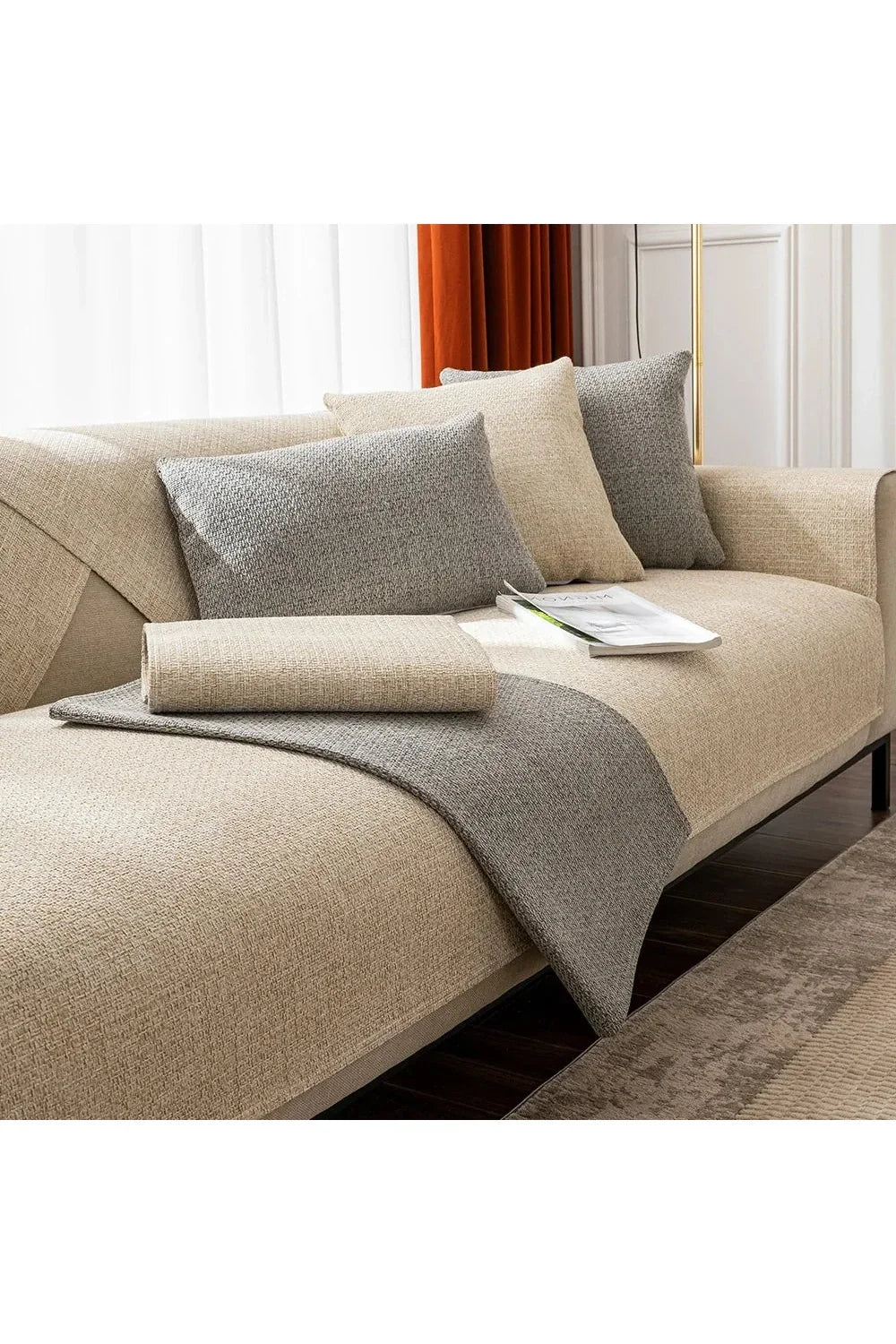 Cotton sofa blanket | LoungeYard — product view 6