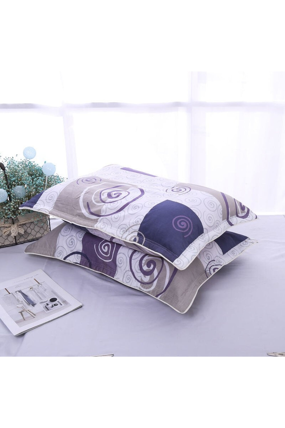 large cotton pillowcase | LoungeYard — product view 6
