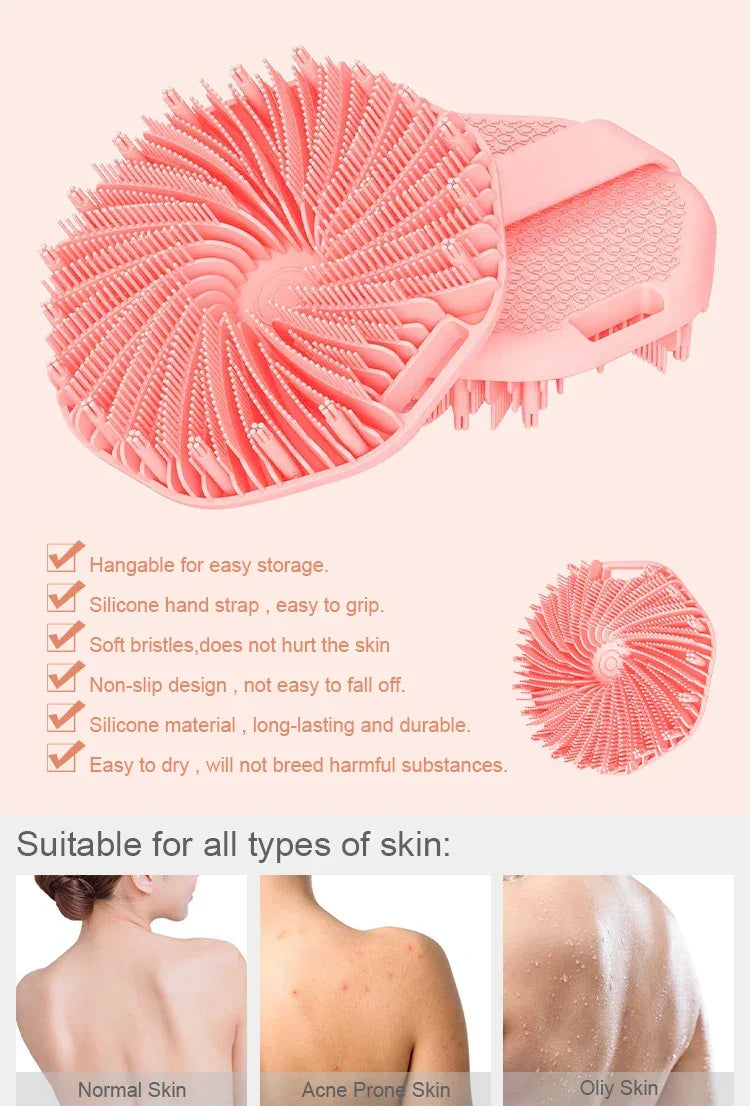 LoungeYard | Soft Silicone Shower Body Scrubber — product view 7