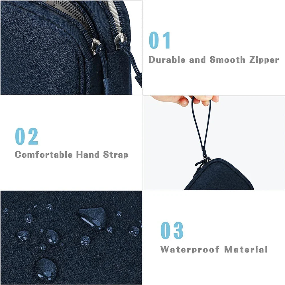 LoungeYard | Techviva PackSafe Electronic Organizer Bag | 2-layer & waterproof | For cables, chargers, USB & accessories | Compact & portable — product view 5