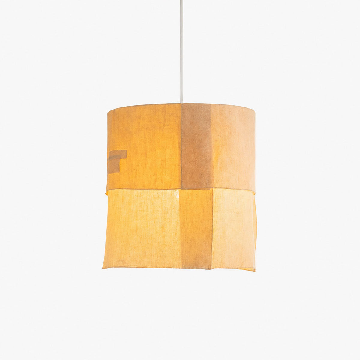 Saffron Tapered Fabric Pendant Lamp — product view 1