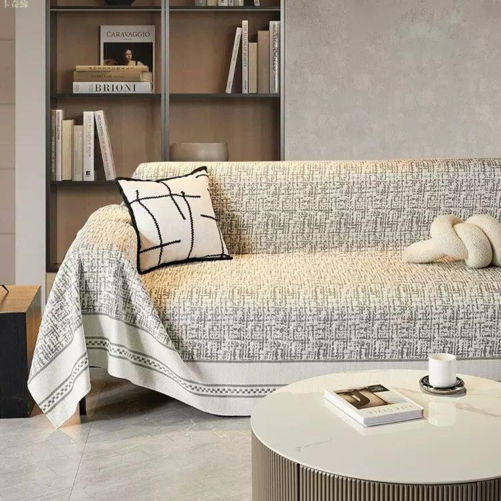 LoungeYard | Sahara Sketch Chenille Sofa Cover — product view 3