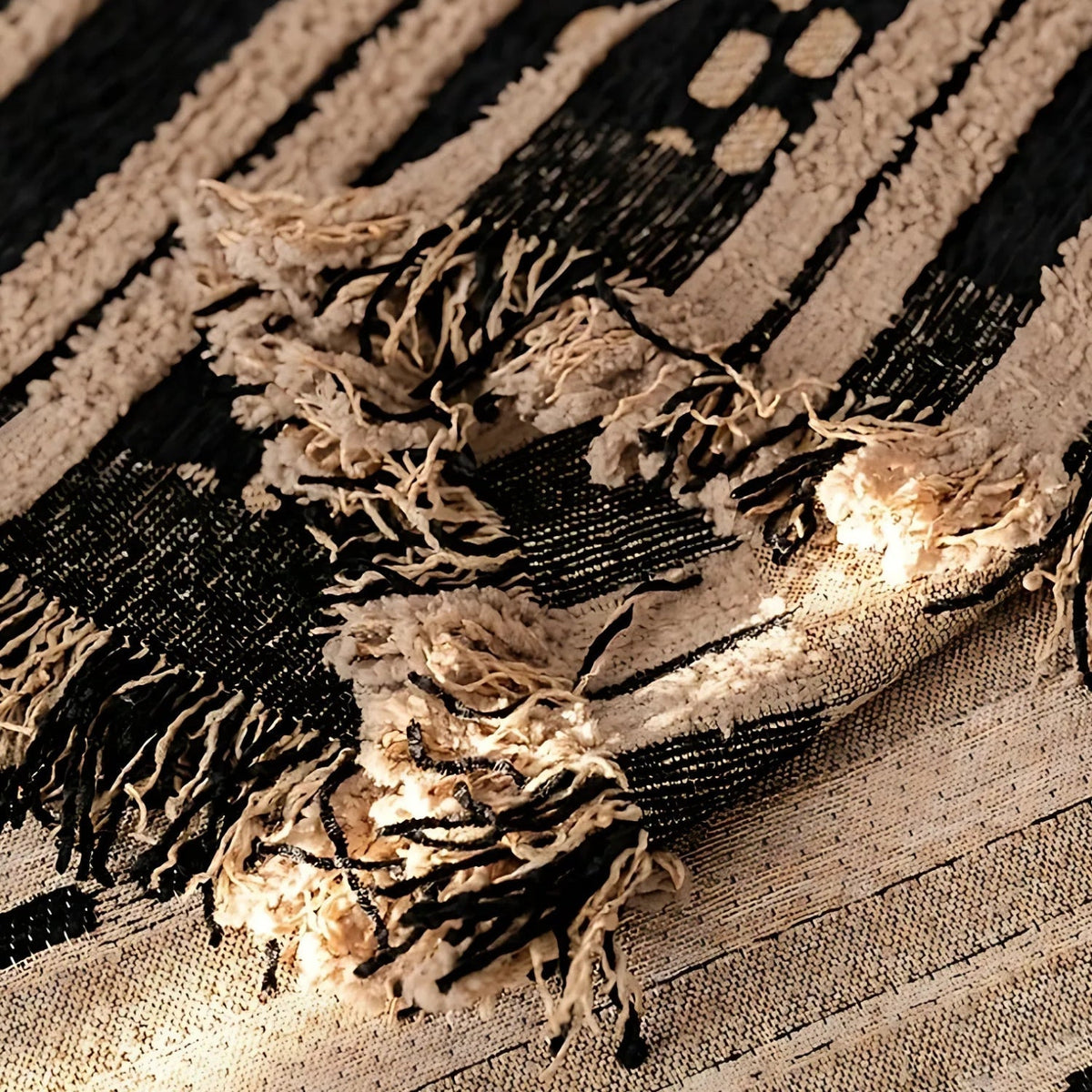 LoungeYard | Sahara Style Plush Boho Sofa Cover Blanket — product view 3