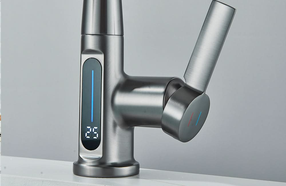 LoungeYard | LUXOR - Modern digital washbasin tap — product view 4