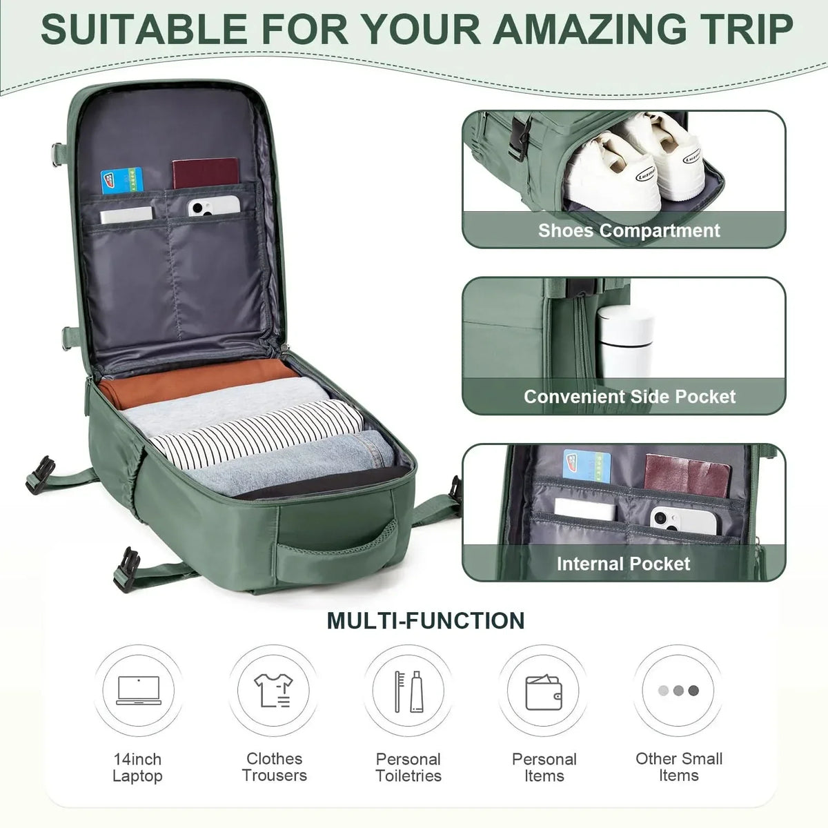 LoungeYard | Compact & functional for hand luggage — product view 3