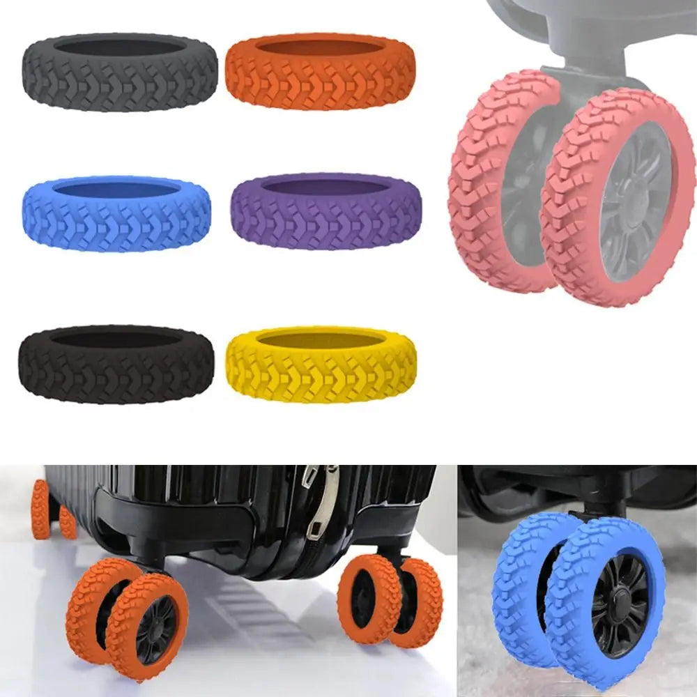 LoungeYard | Trolley Suitcase Wheels Protection Cover 8PCS — product view 3
