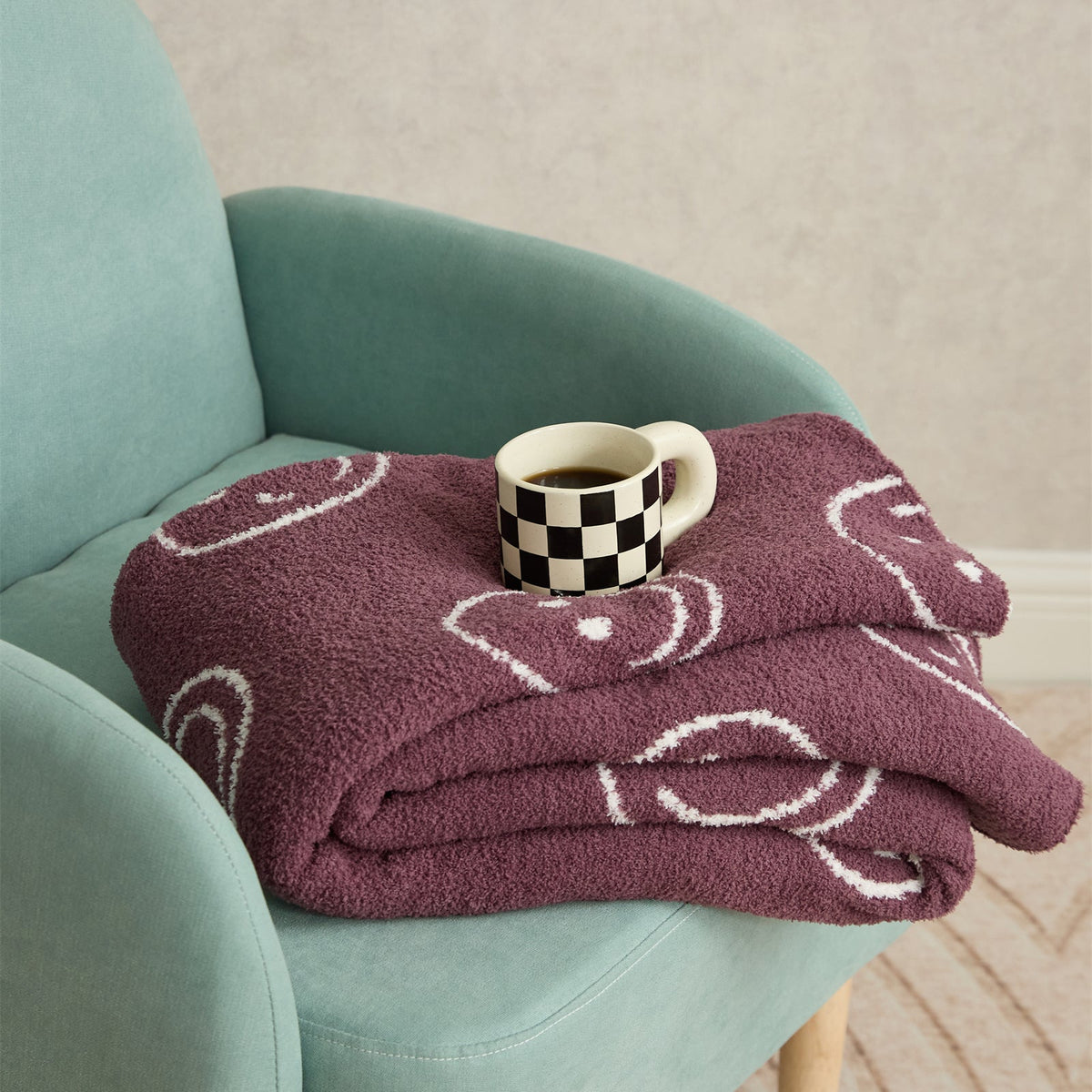Smiley Blanket | LoungeYard — product view 4