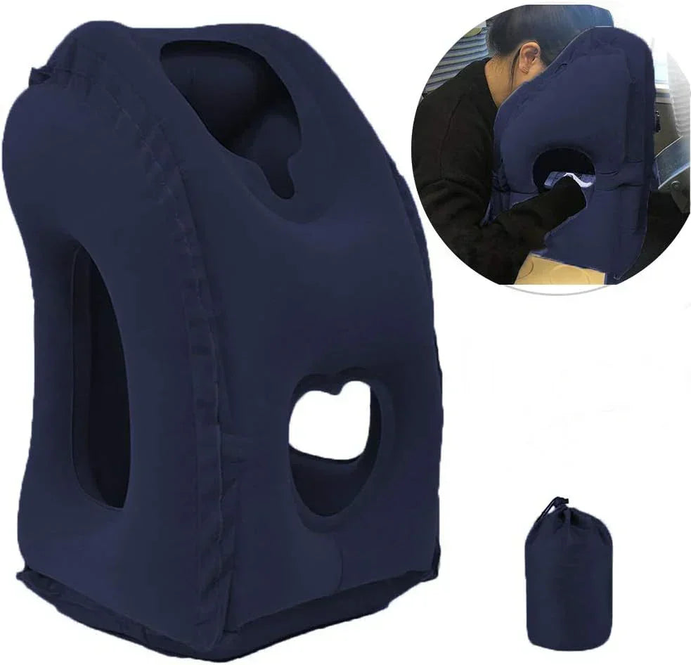 LoungeYard | ComfortRest Travel Pillow | Ergonomic Travel Pillow for Neck & Head | Compact and Lightweight — product view 5