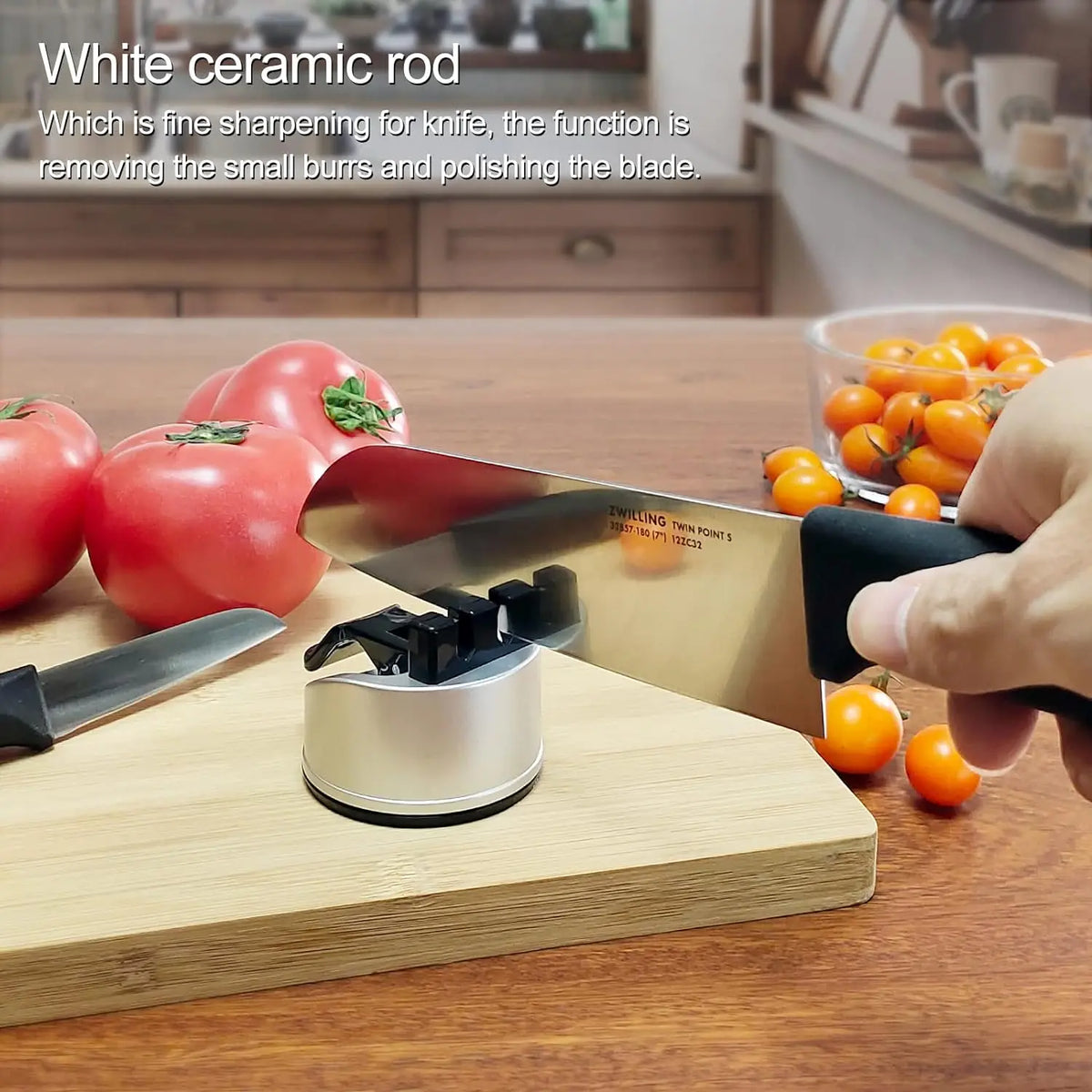 LoungeYard | Non-Slip Pocket Size Chef's Quick Knife Sharpener — product view 2