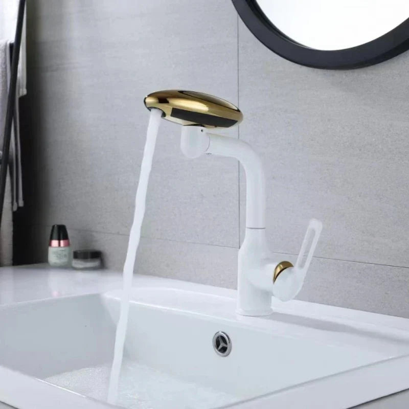 LoungeYard | Multifunctional Waterfall Rotating Nordic Basin Faucet — product view 3