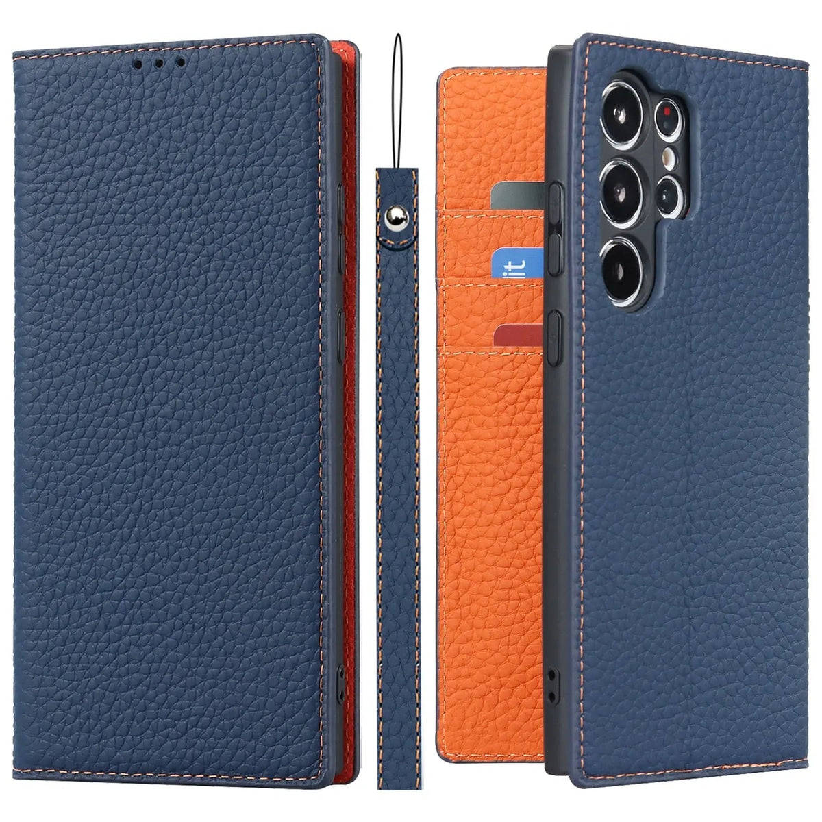 Genuine leather wallet case — product view 6