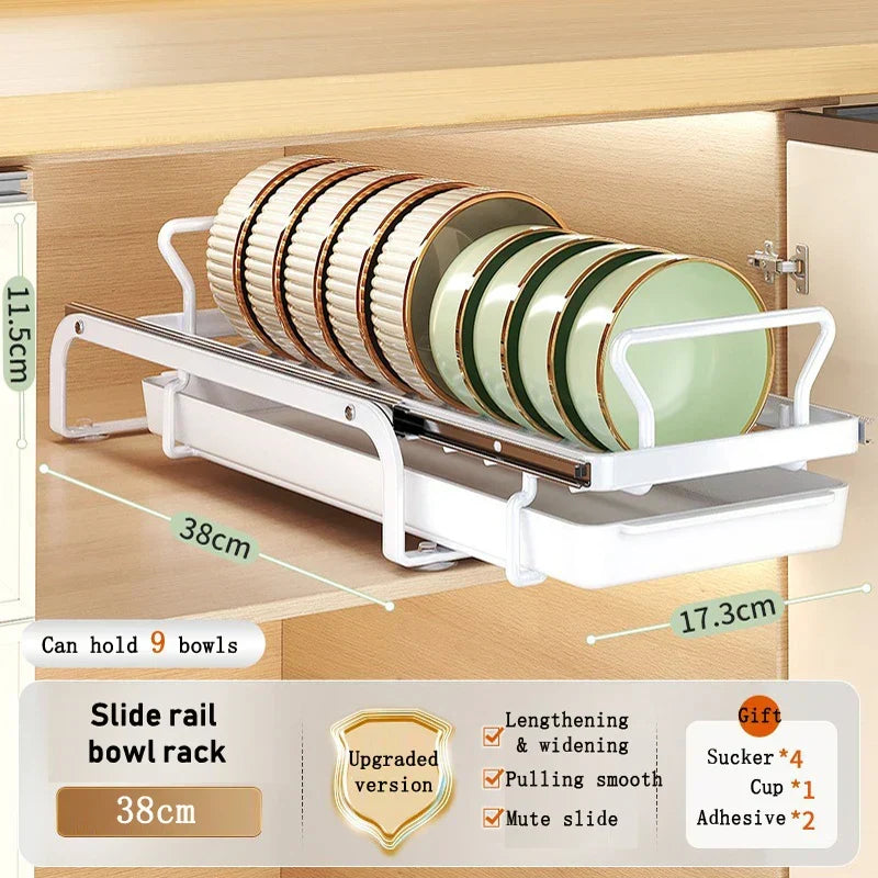 LoungeYard | Kitchen Cabinet Sliding Storage Dish Rack — product view 1