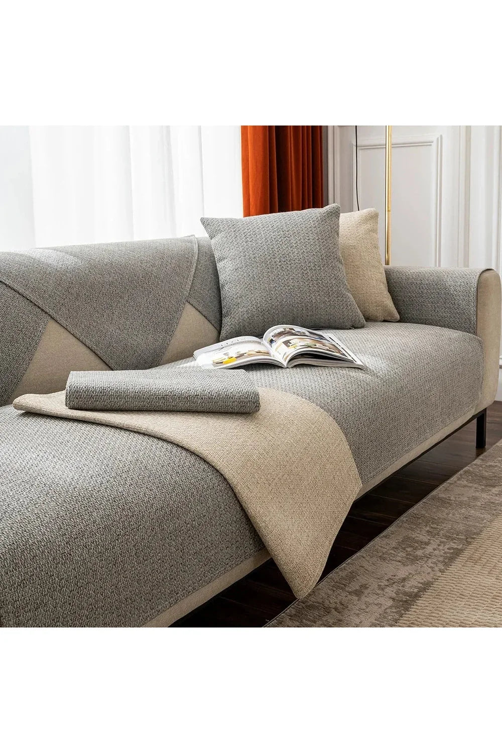Cotton sofa blanket | LoungeYard — product view 7