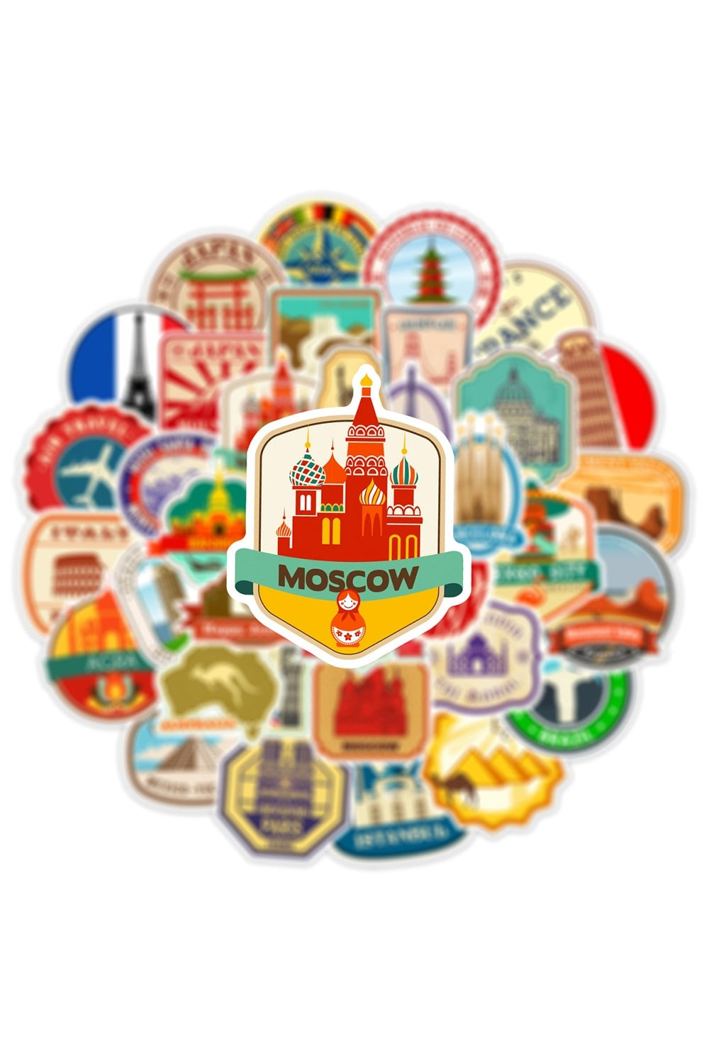 Travel Stickers 10/30/50PCS | LoungeYard — product view 4