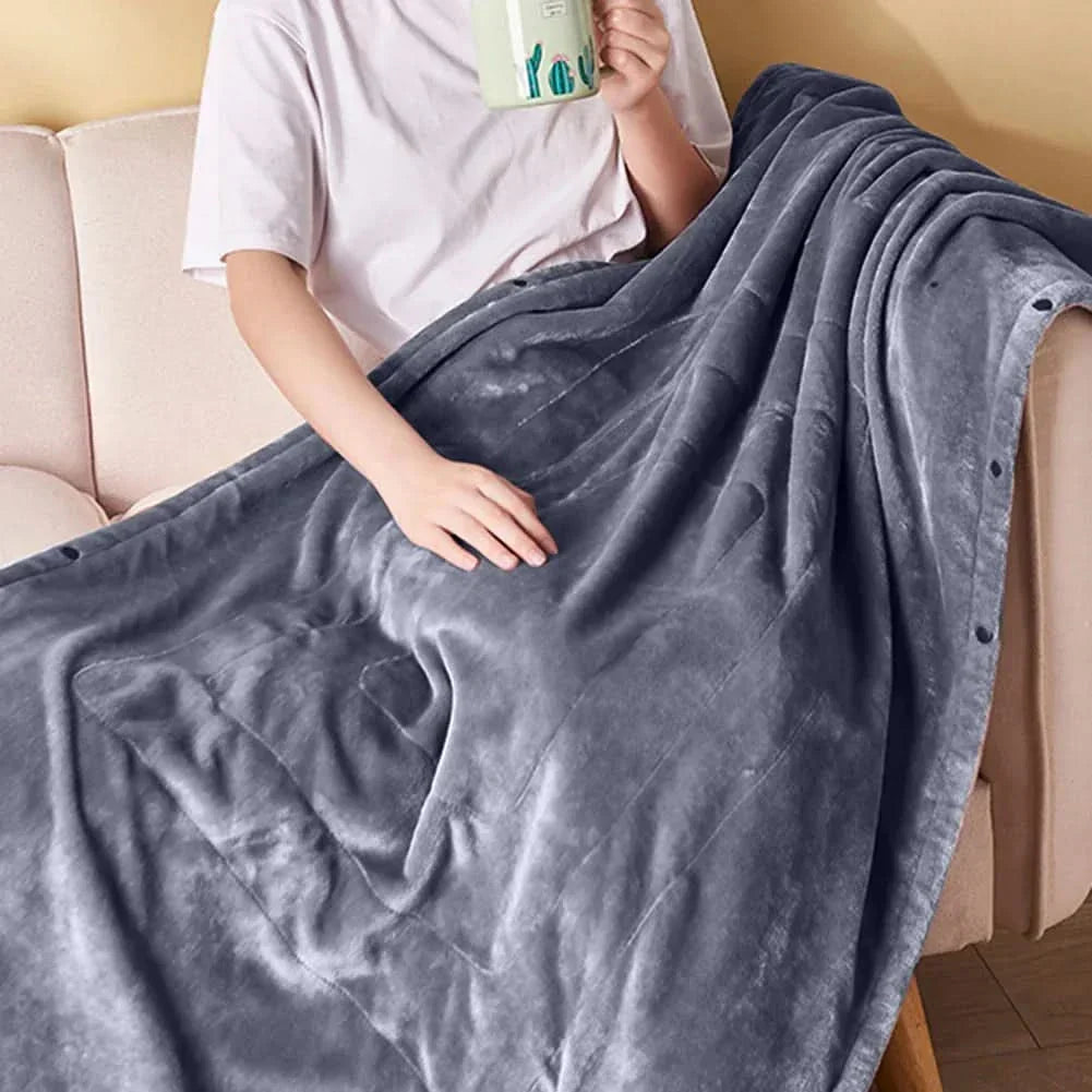 LoungeYard | ElectricCuddle USB Heated Fleece Blanket – Portable & Adjustable — product view 1