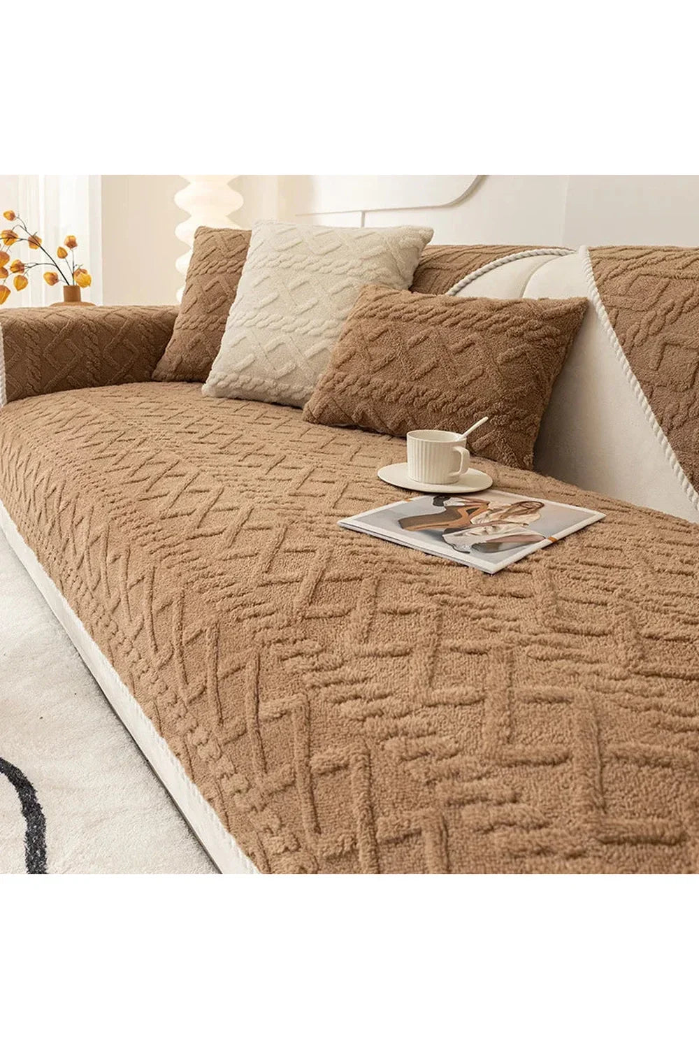 Jacquard Sofa blanket | LoungeYard — product view 7